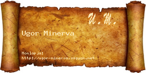 Ugor Minerva névjegykártya
